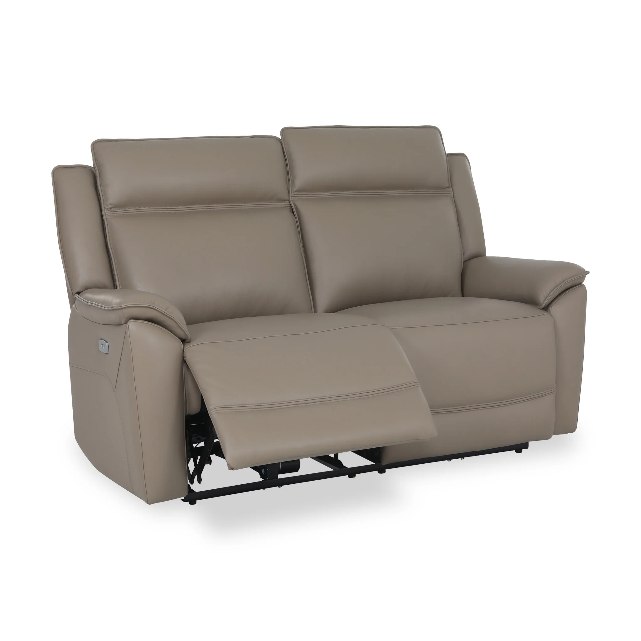 Alden Power Leather Recliner 2 Seater Sofa - Image 13