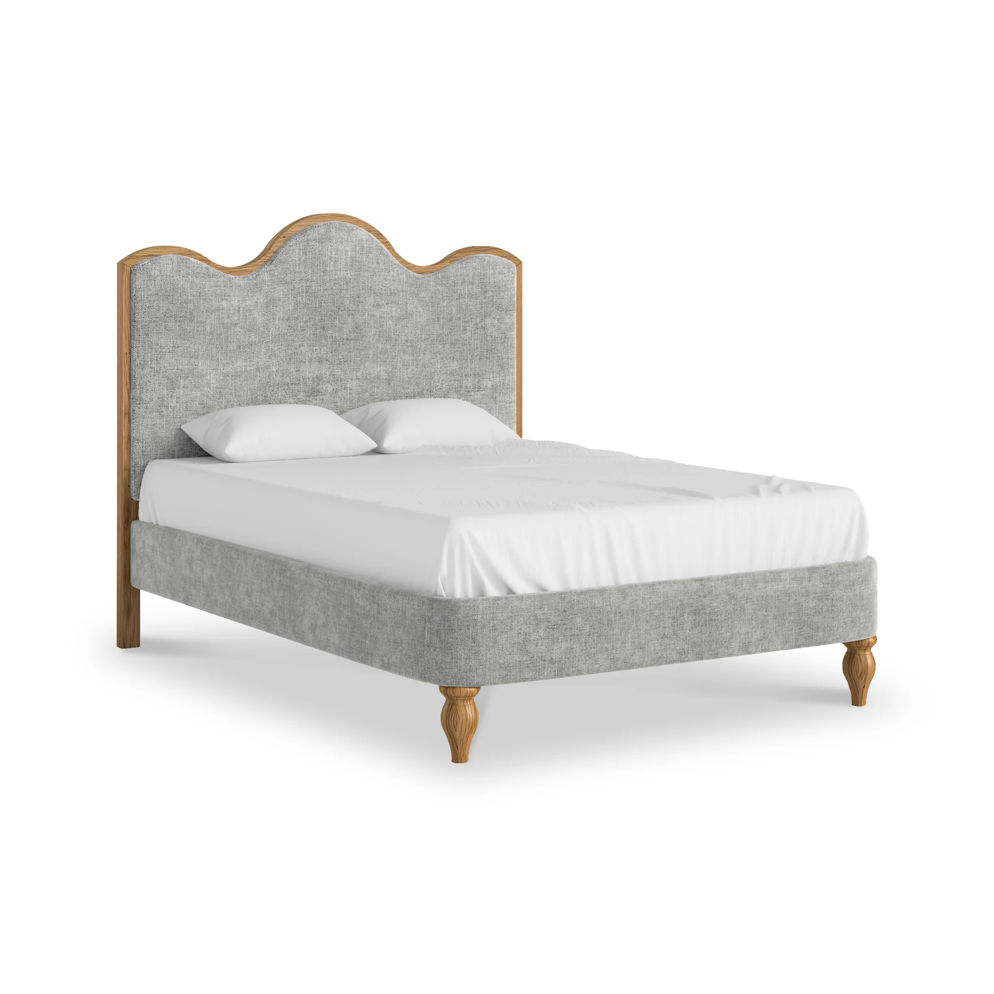 Alderley Oak Upholstered Bed Frame - Image 7