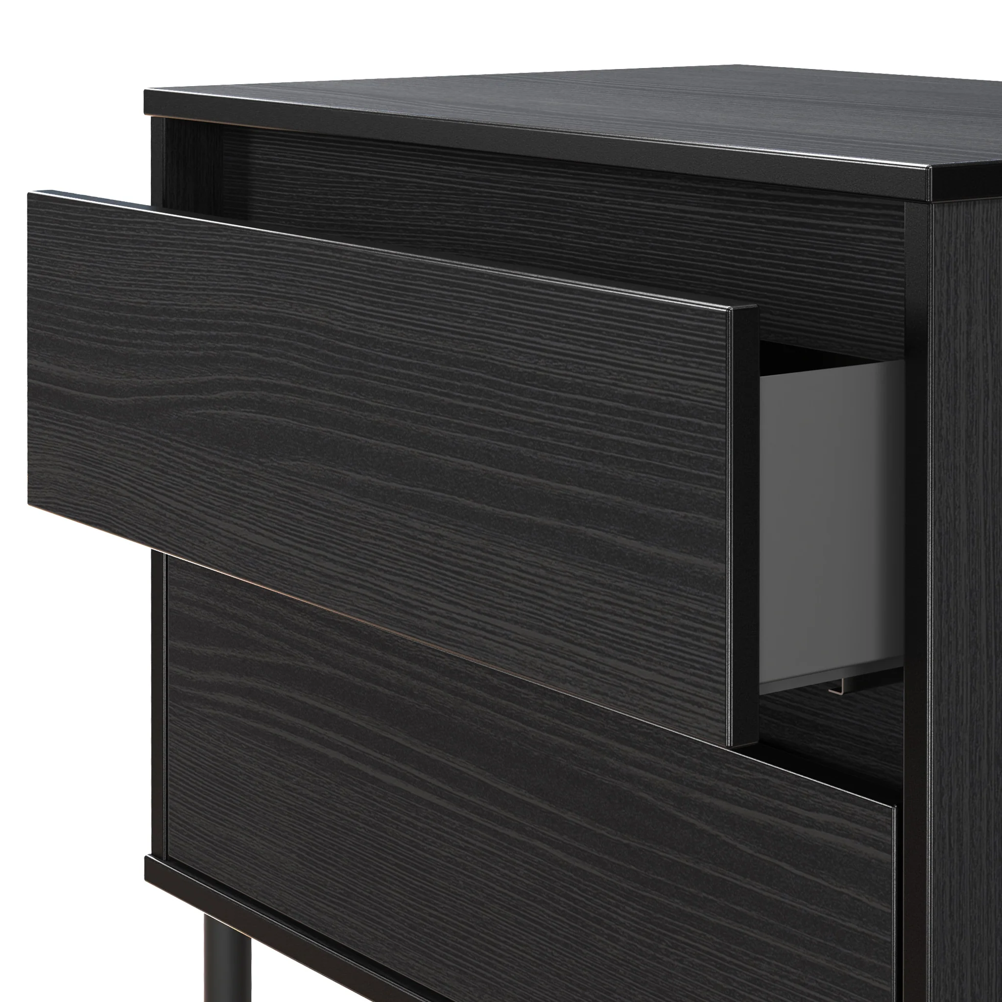 Axton 2 Drawer Wide Bedside Table - Image 11
