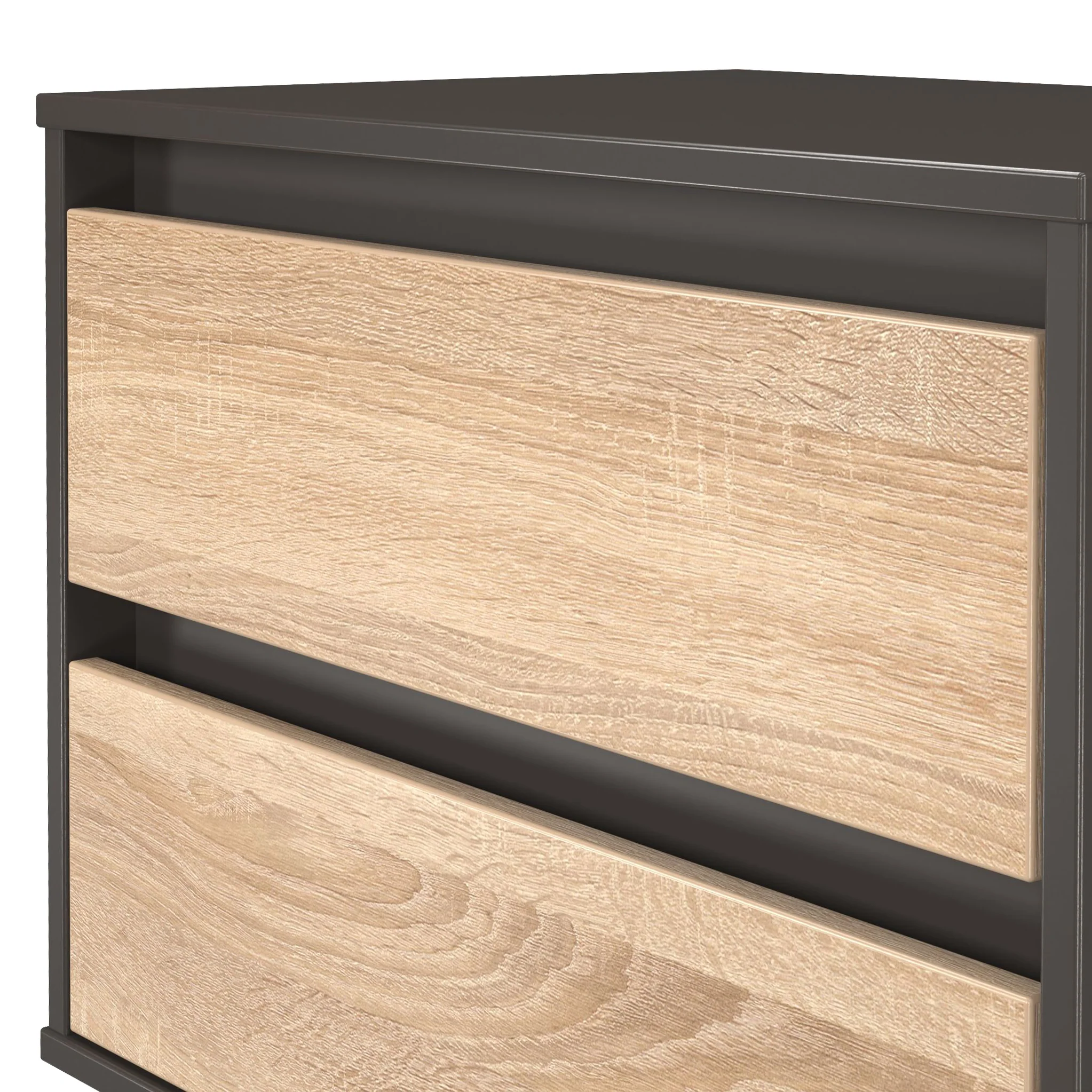 Axton 2 Drawer Wide Bedside Table - Image 16