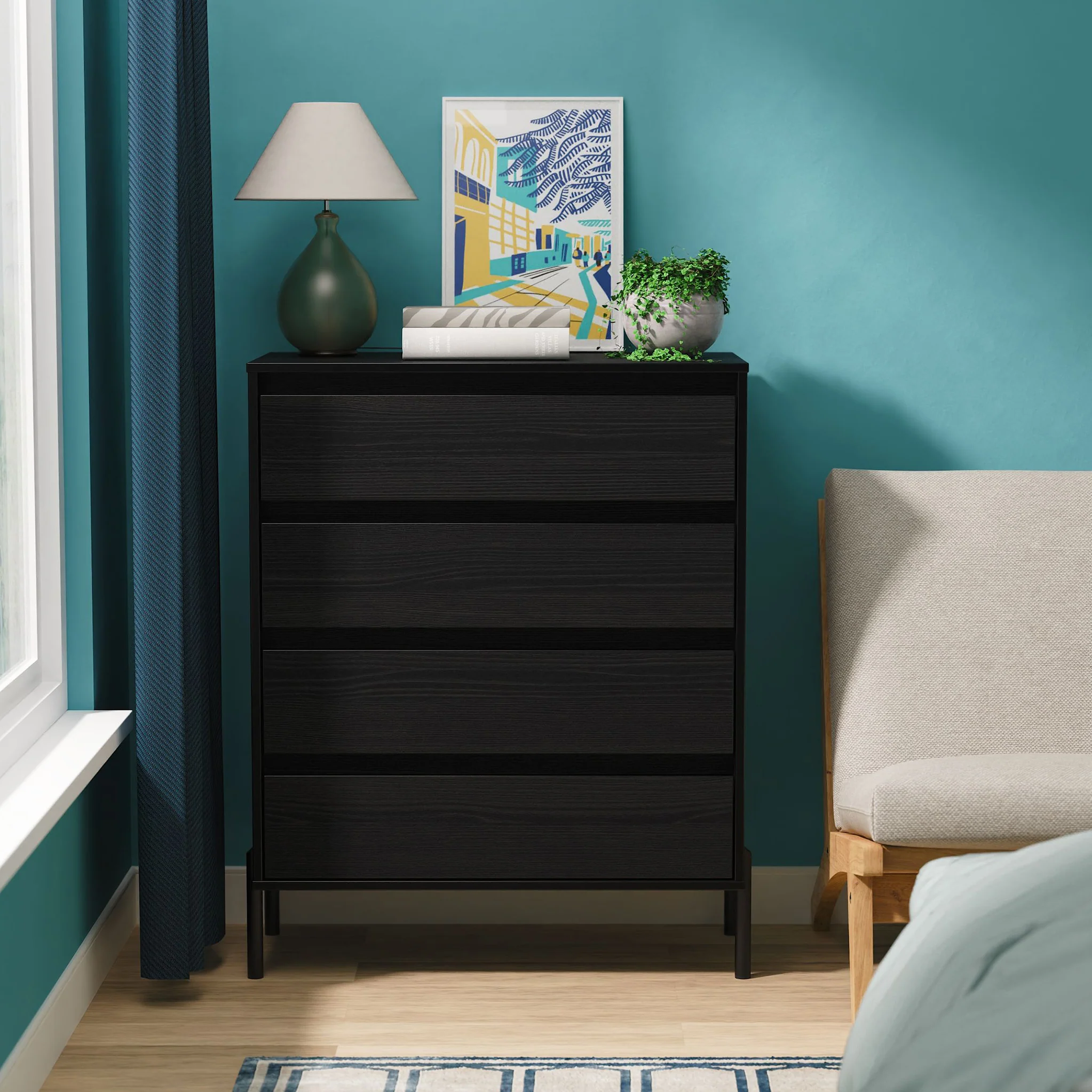 Axton 4 Drawer Chest - Image 8