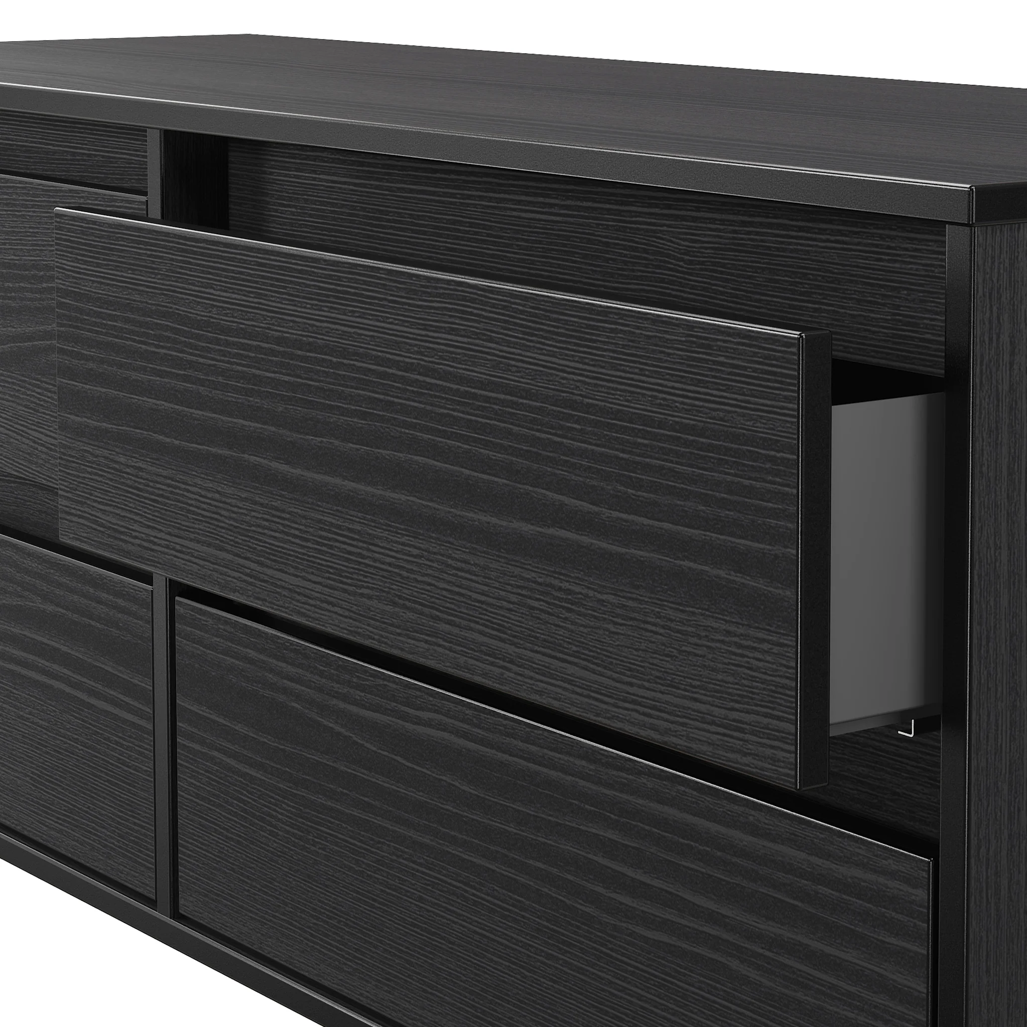 Axton 4 Drawer Low Storage Unit - Image 11