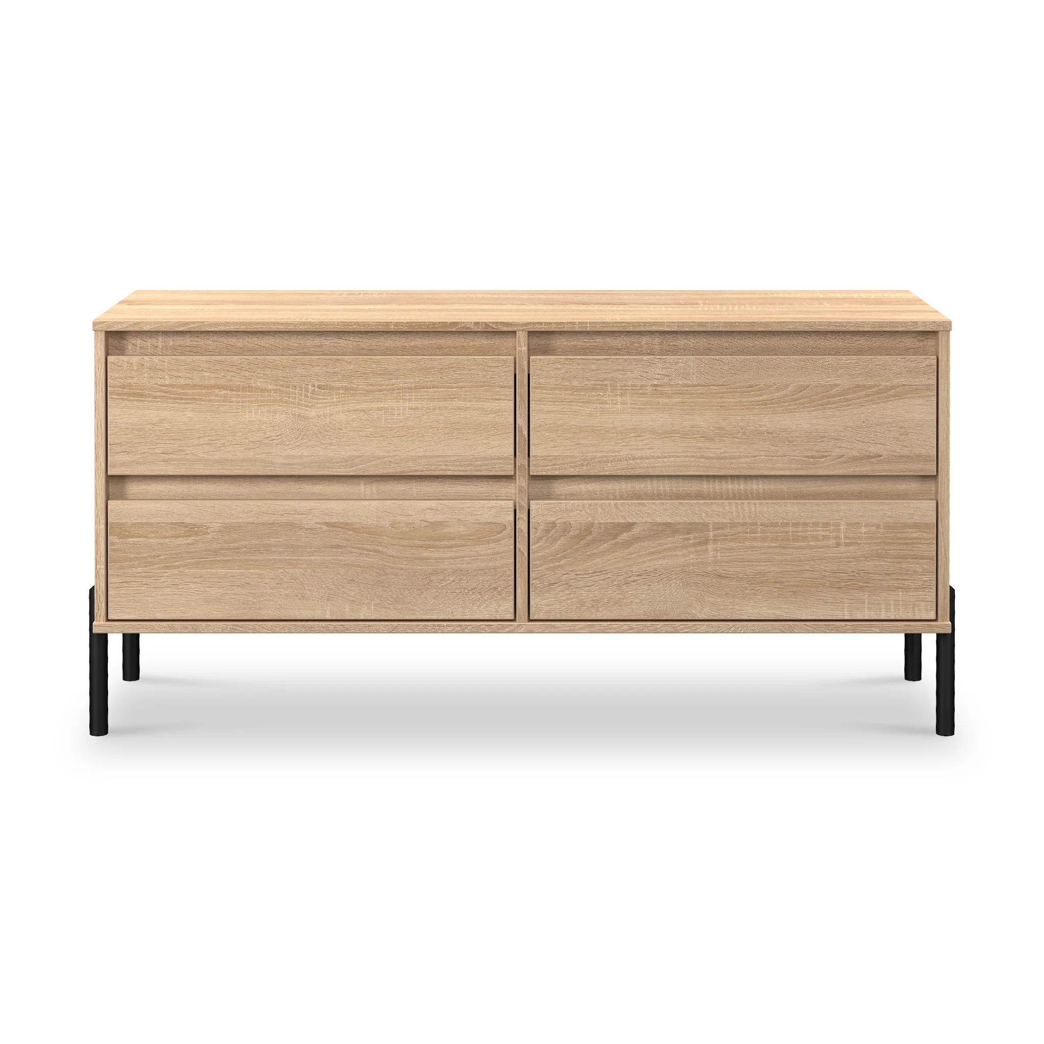 Axton 4 Drawer Low Storage Unit - Image 3