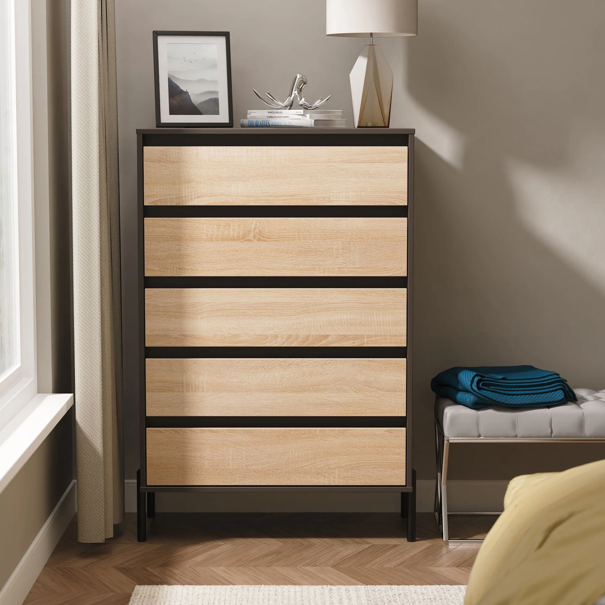 Axton 5 Drawer Chest - Image 14