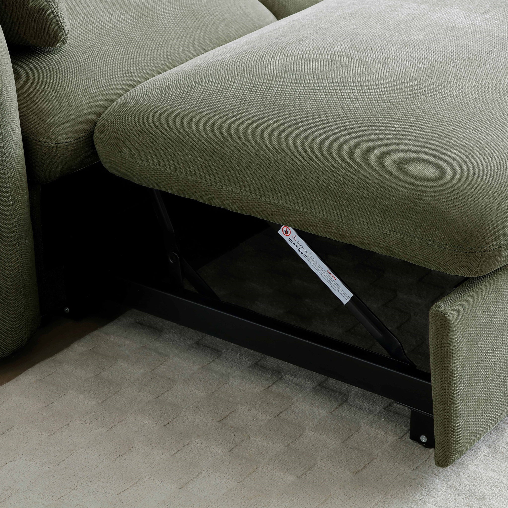 Belvere Curved Corner 3 Seater Sofa Bed - Image 7