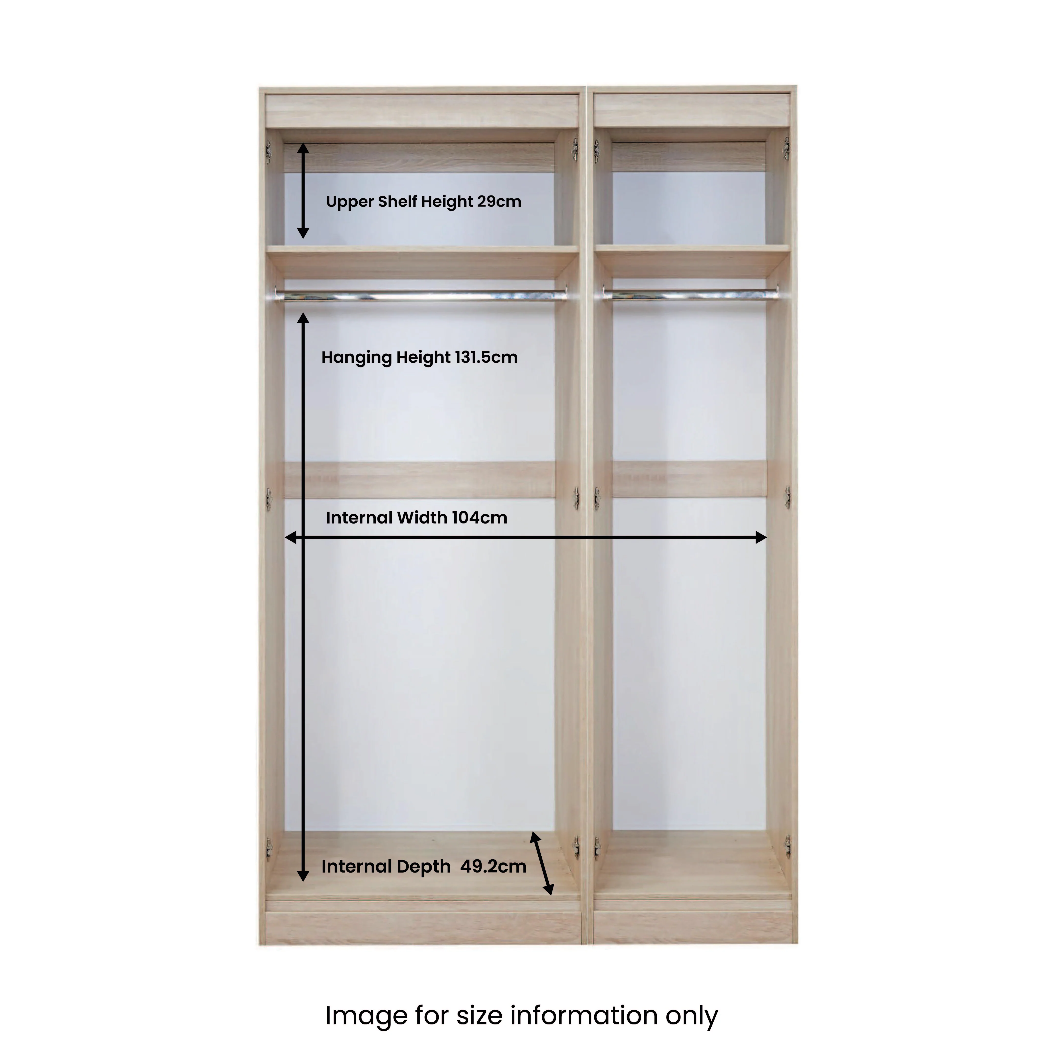 Blakely Grey and White Triple Mirror Wardrobe - Image 7