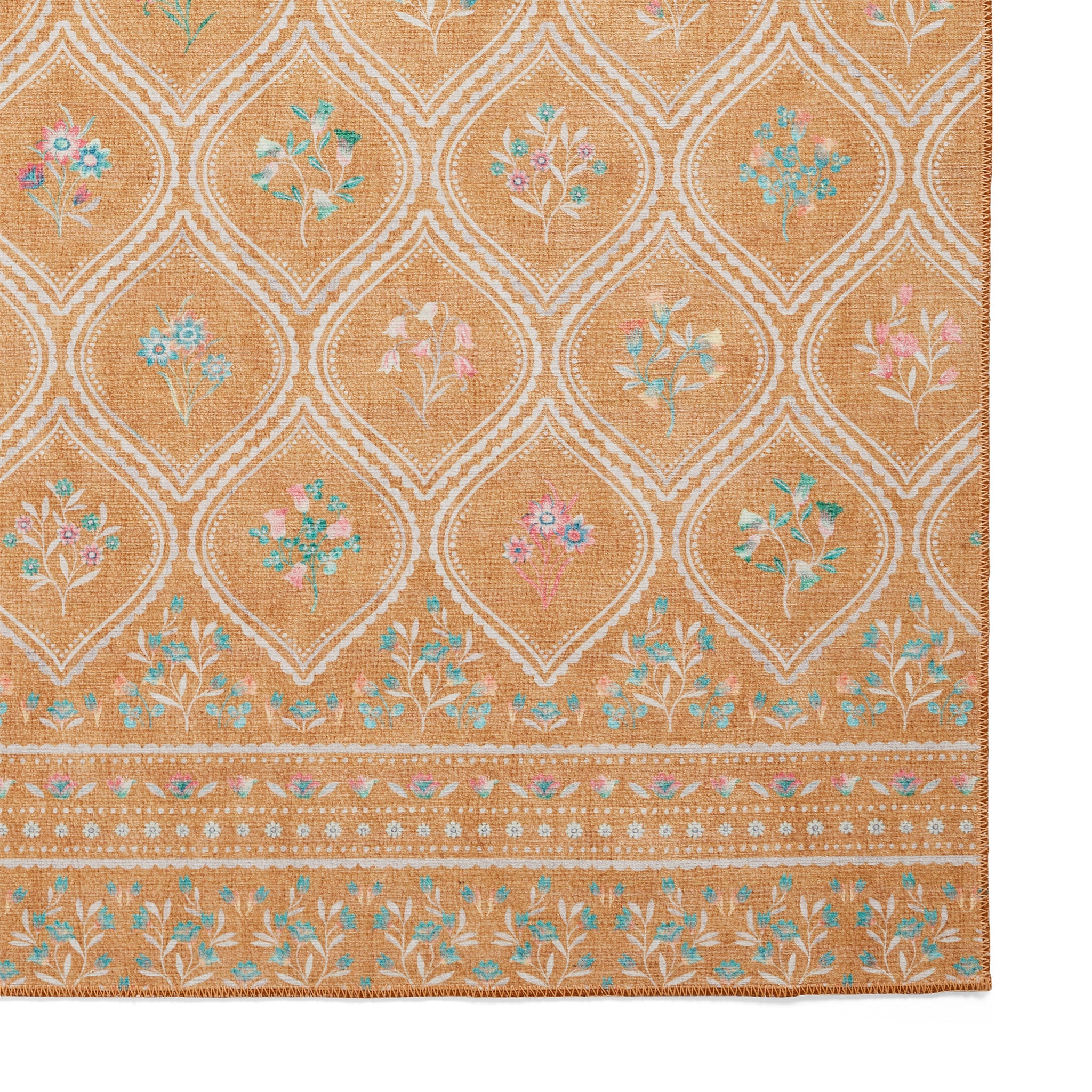 Cameo Floral Washable Rug - Image 7