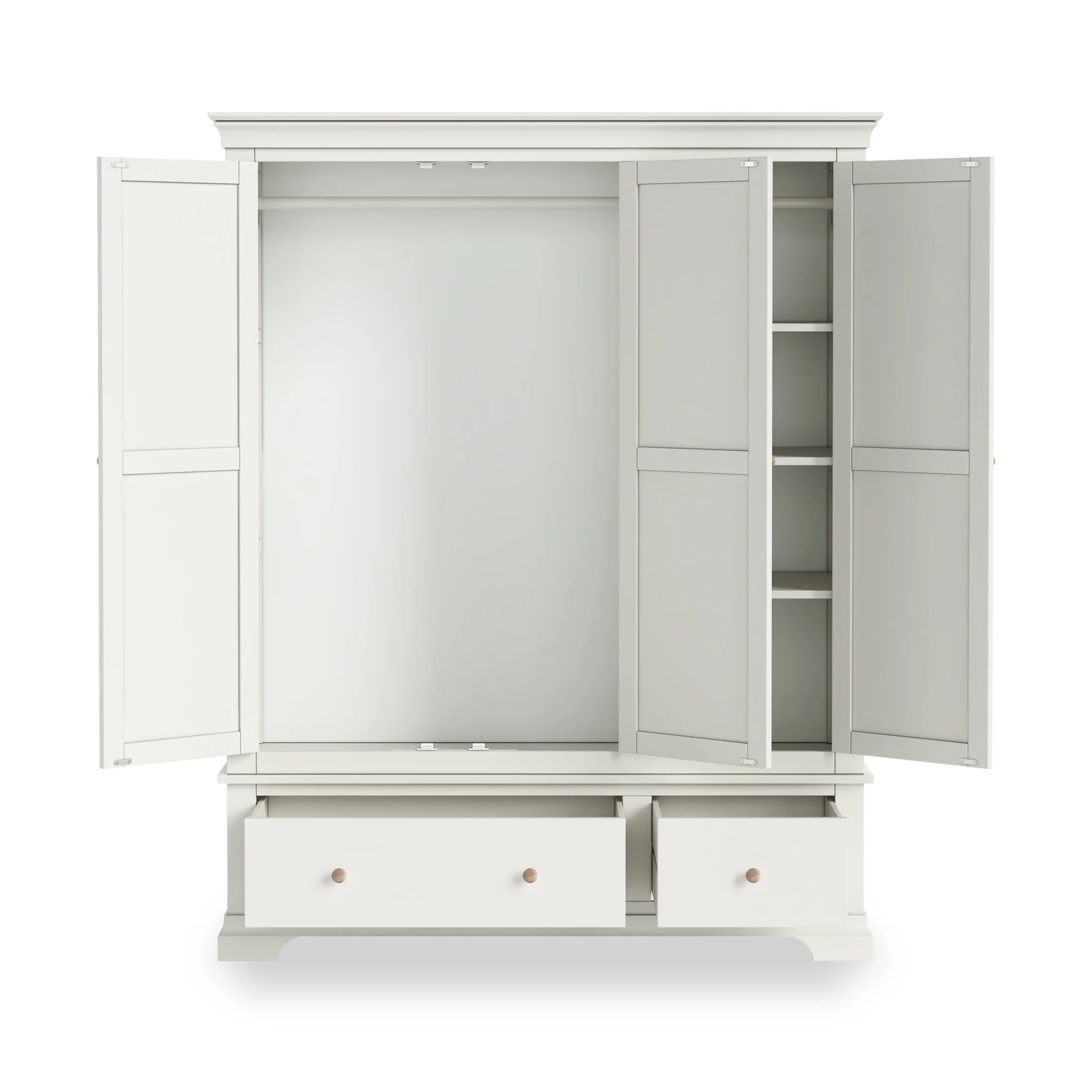 Colette Triple Wardrobe with 2 Drawers - Image 43