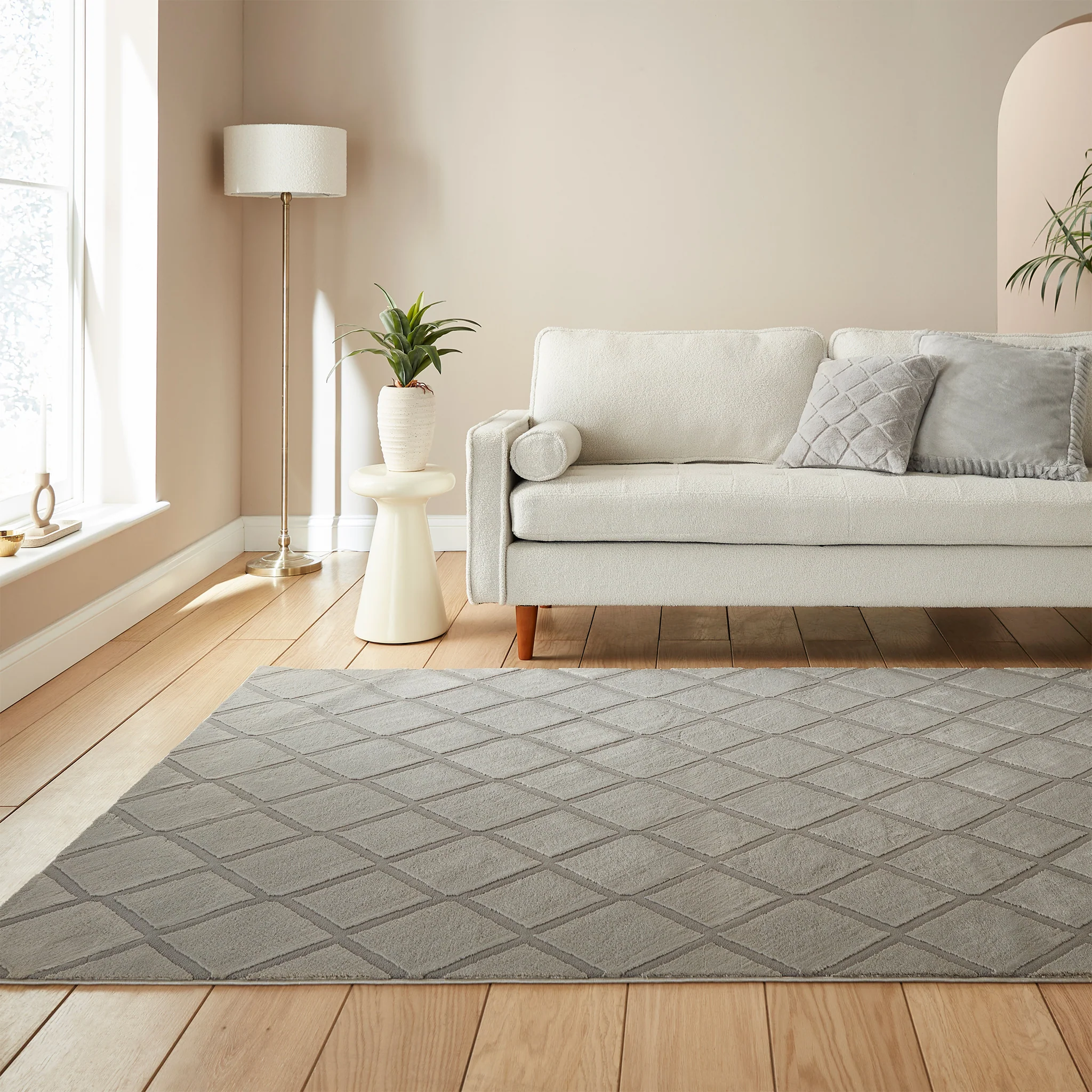 Cosy Diamond Washable Rug - Image 11
