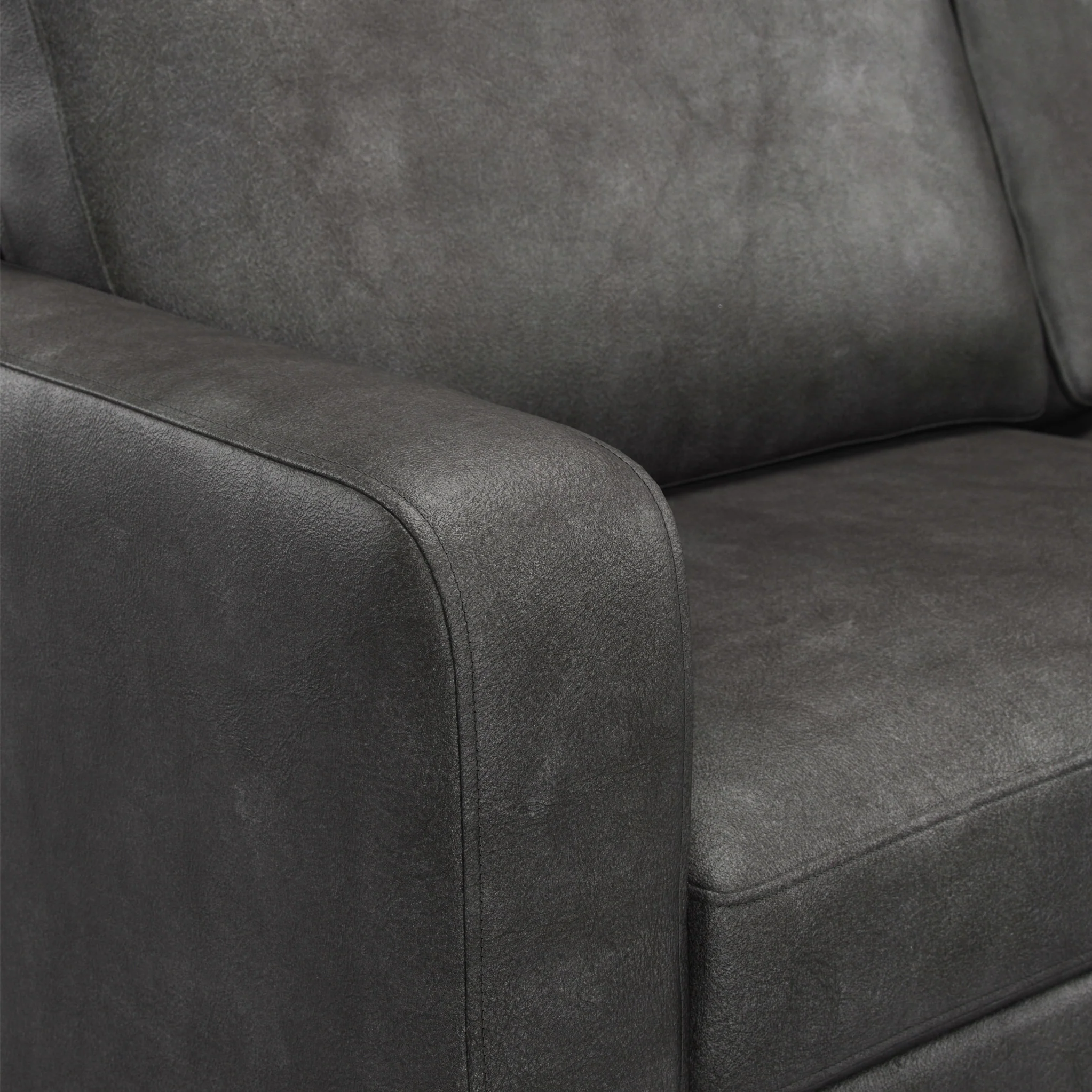 Cullen Faux Leather 3 Seater Sofa - Image 7