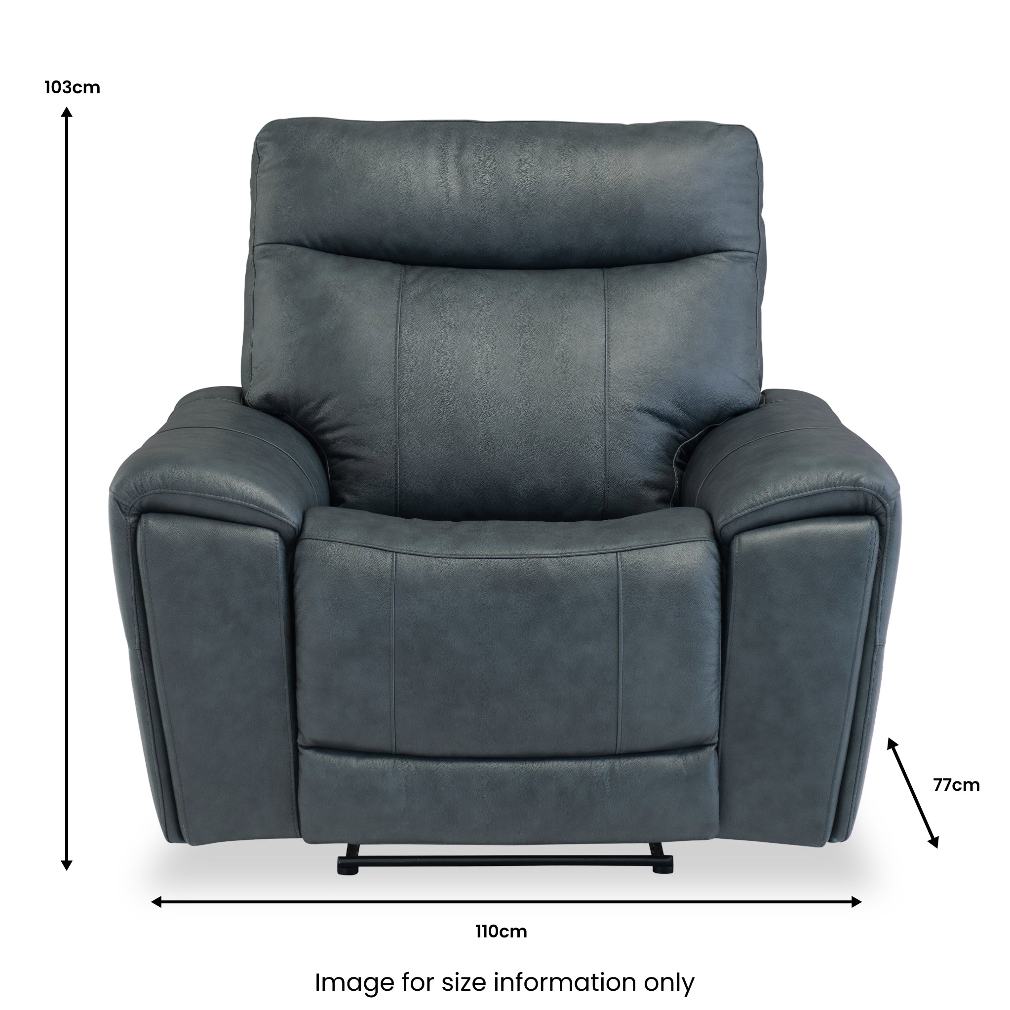 Deana Leather Power Recliner Armchair - Image 2