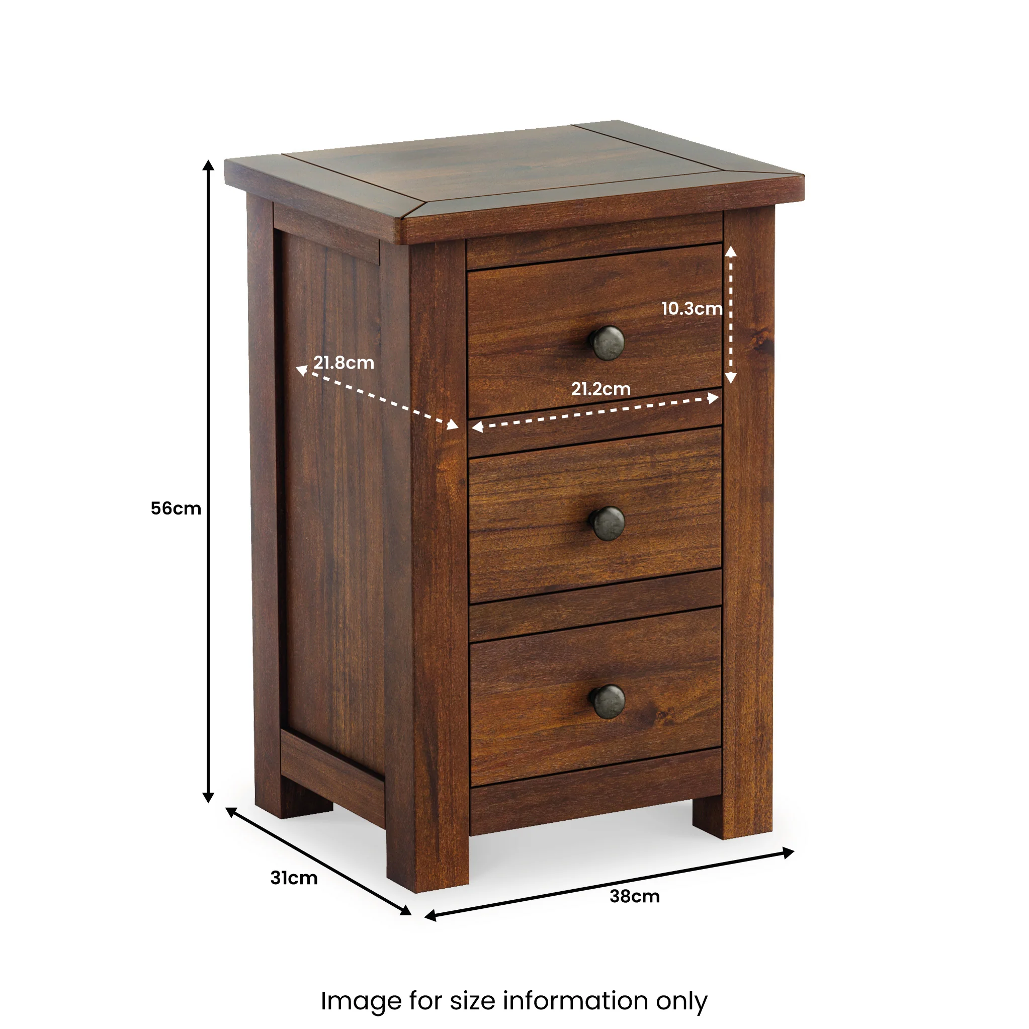 Duchy Acacia Bedside Table - Image 8
