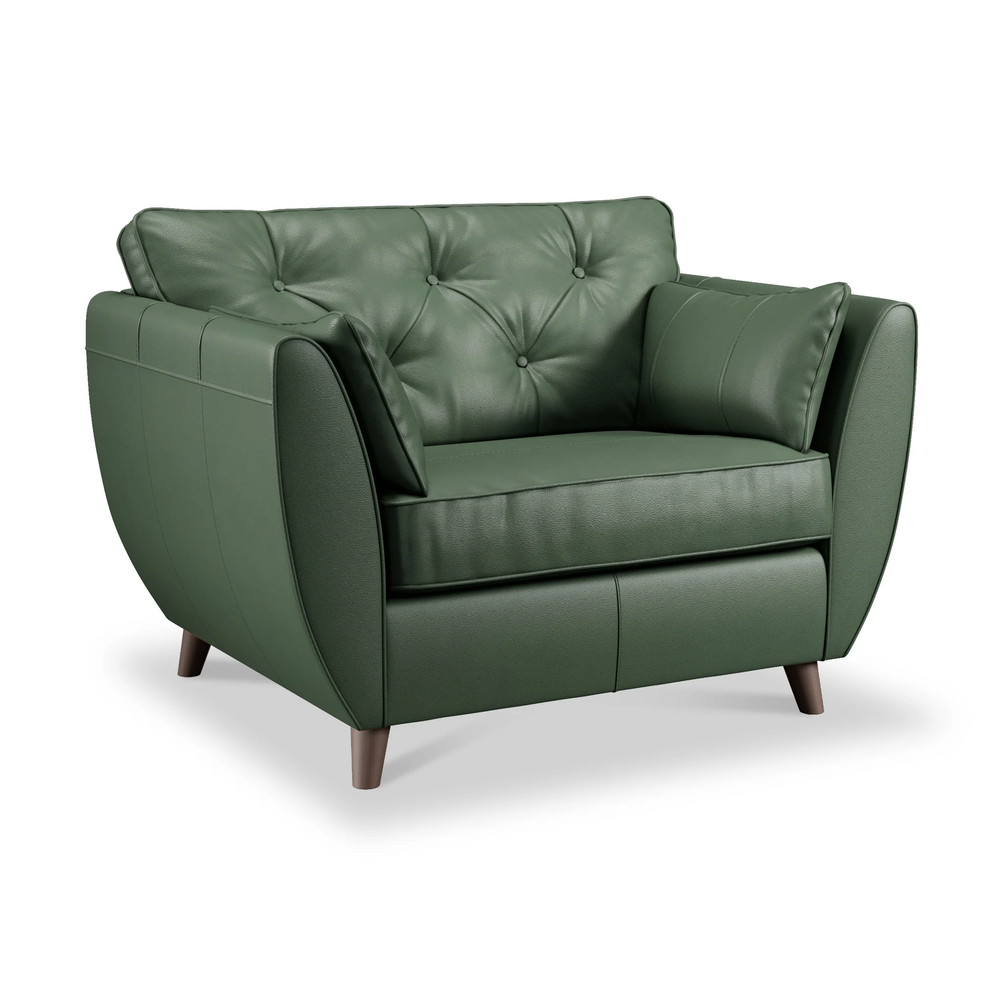 Edison Leather Snuggler Chair - Image 13