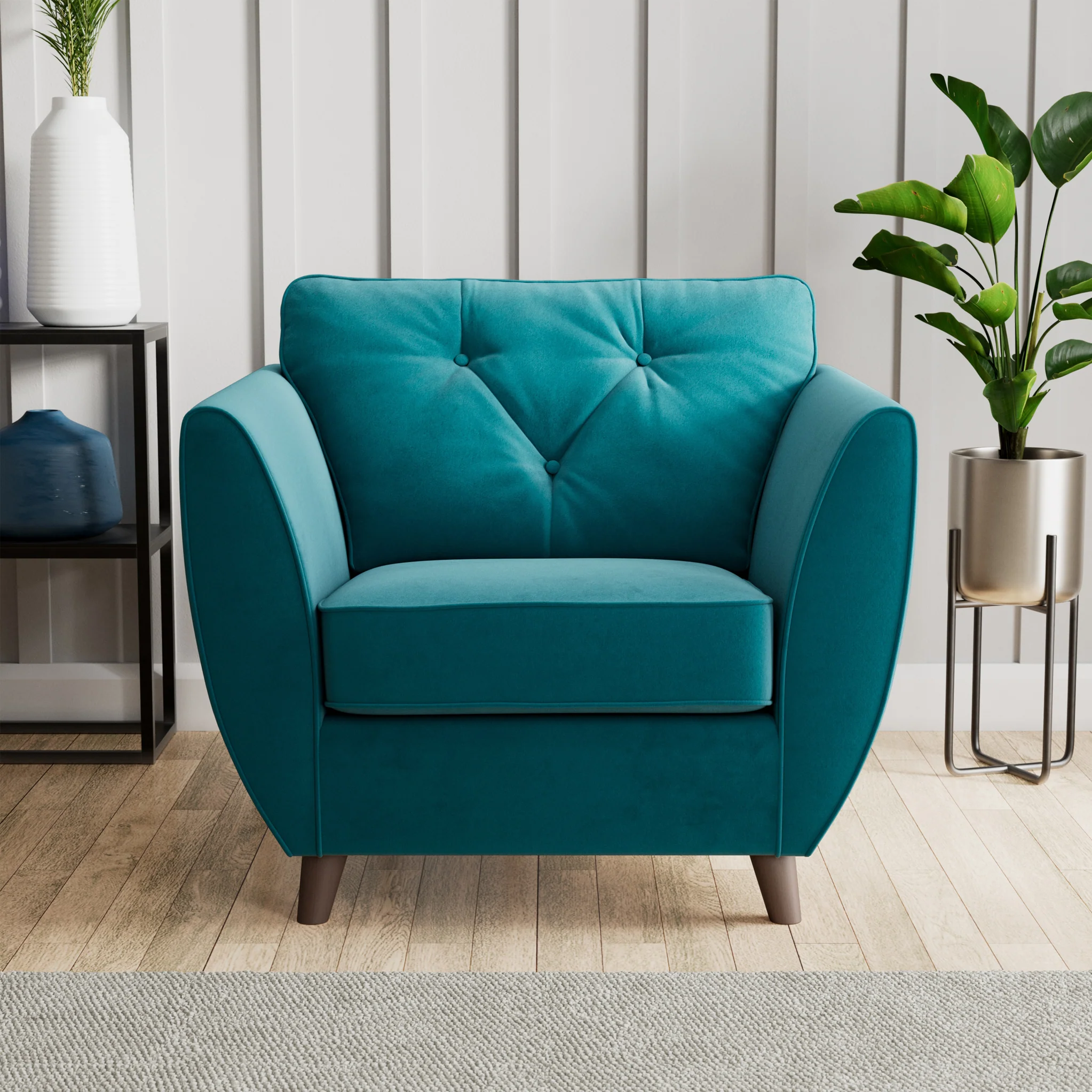 Edison Velvet Armchair - Image 6