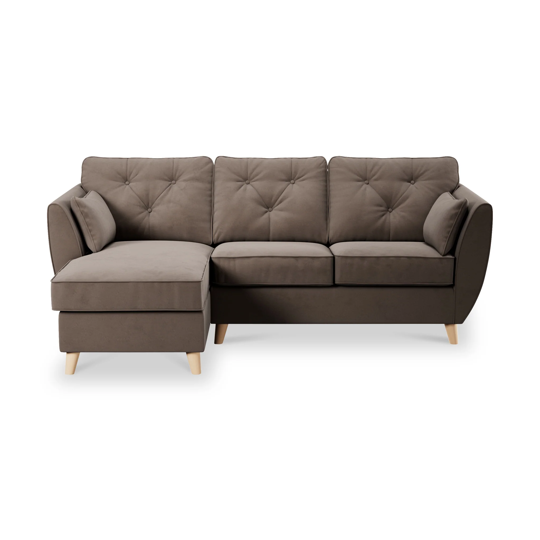Edison Velvet Chaise Sofa - Image 49