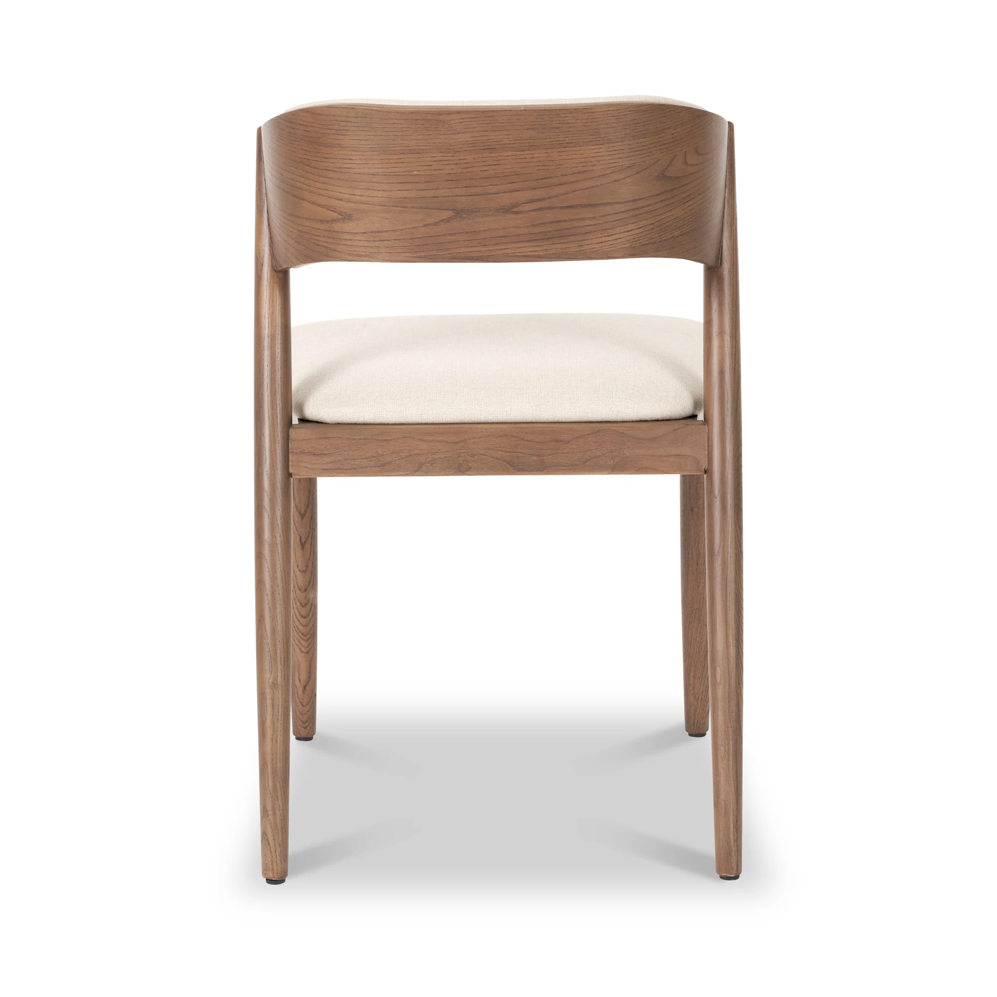 Elias Dark Ash Curved Back Dining Chair - Image 5