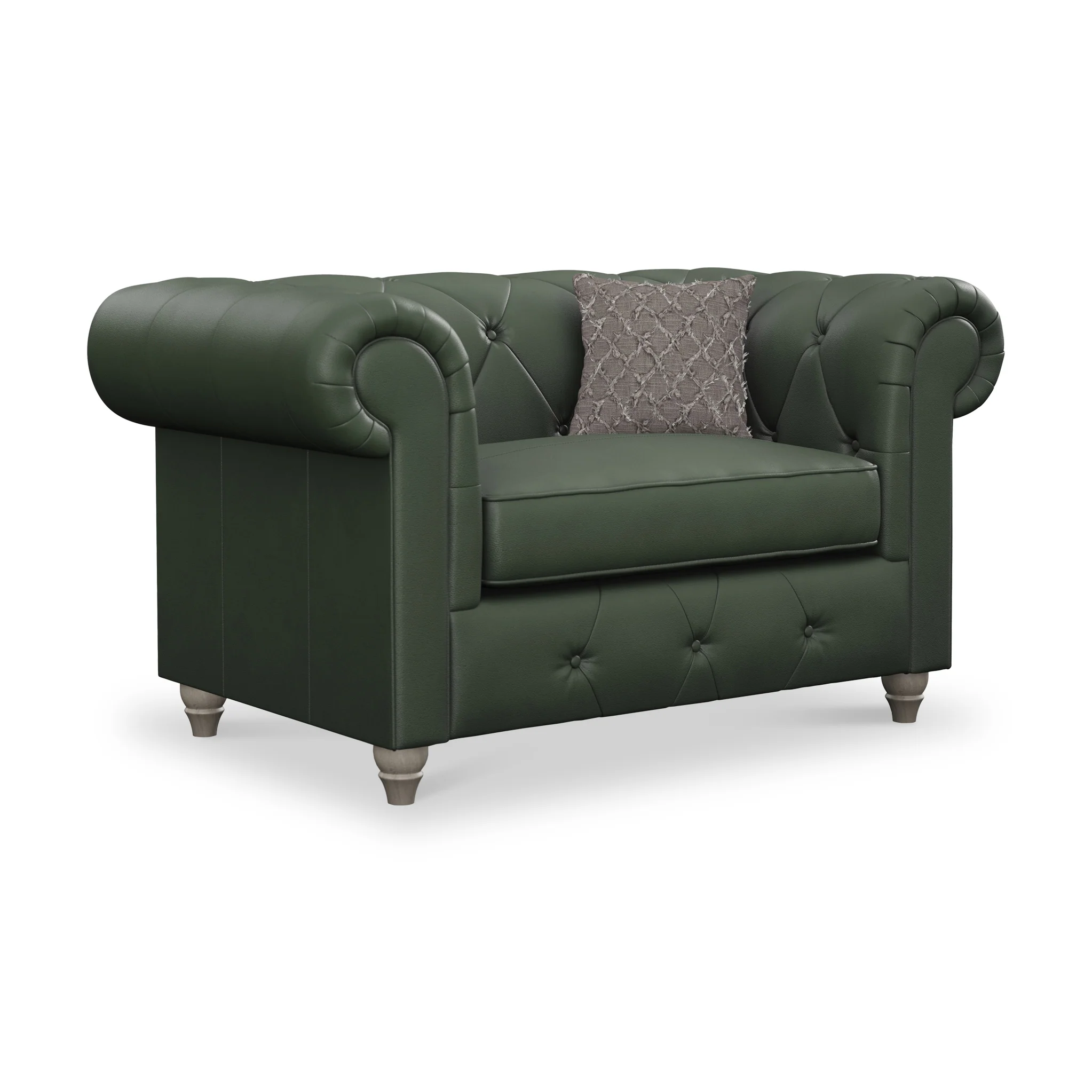 Everett Leather Snuggler Chair - Image 27