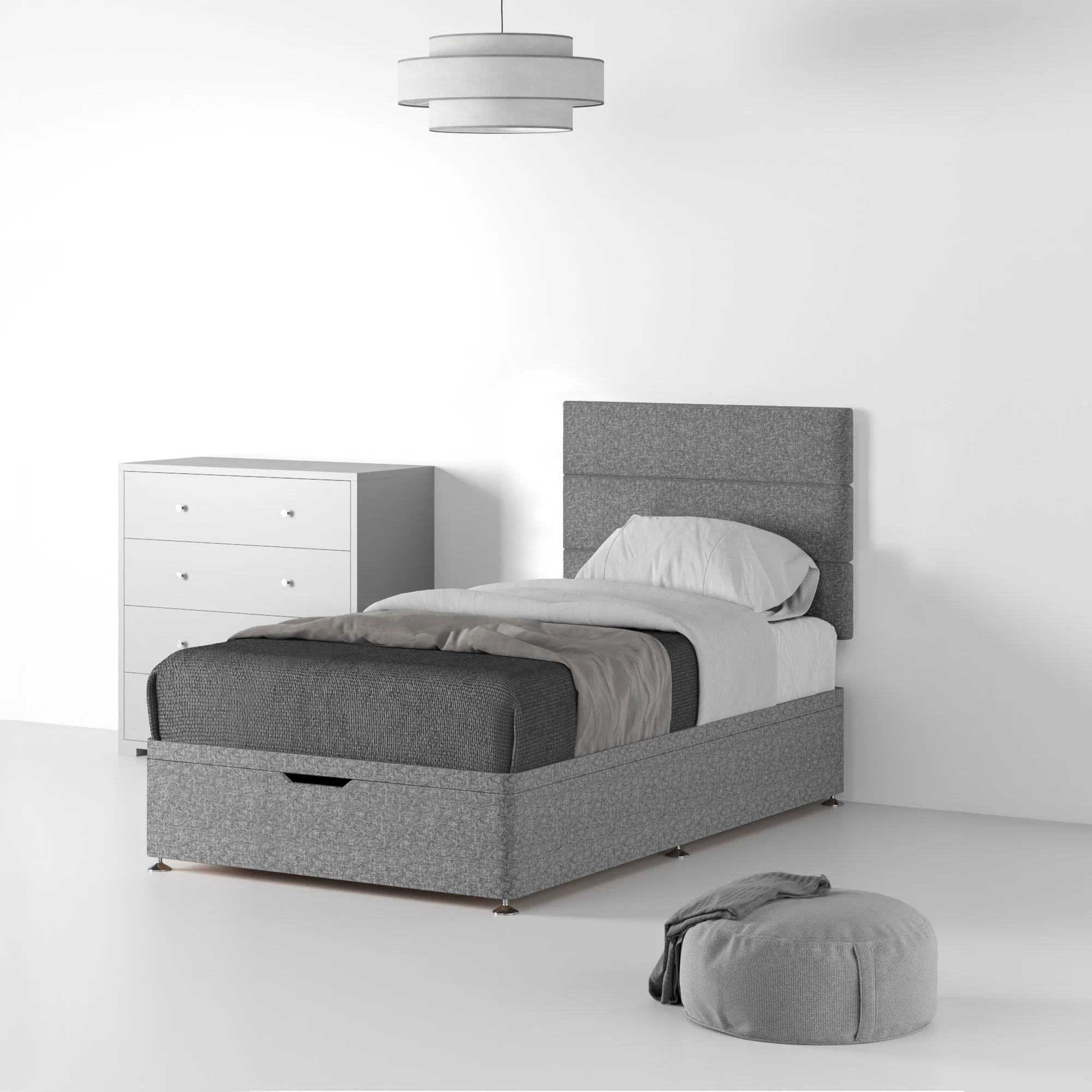 Farrow Bar Linen Divan Bed and Headboard - Image 39