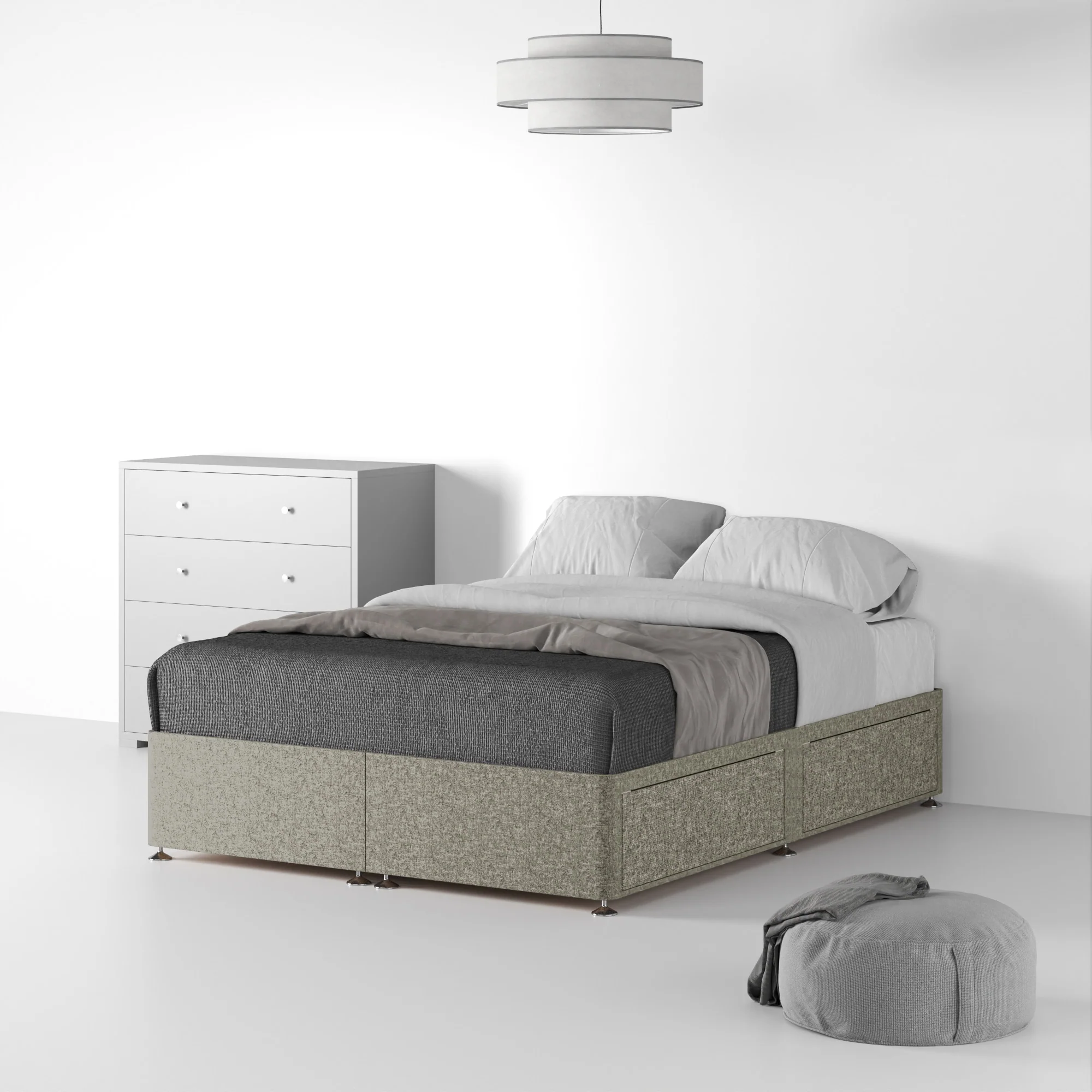 Farrow Linen Divan Bed Base - Image 36