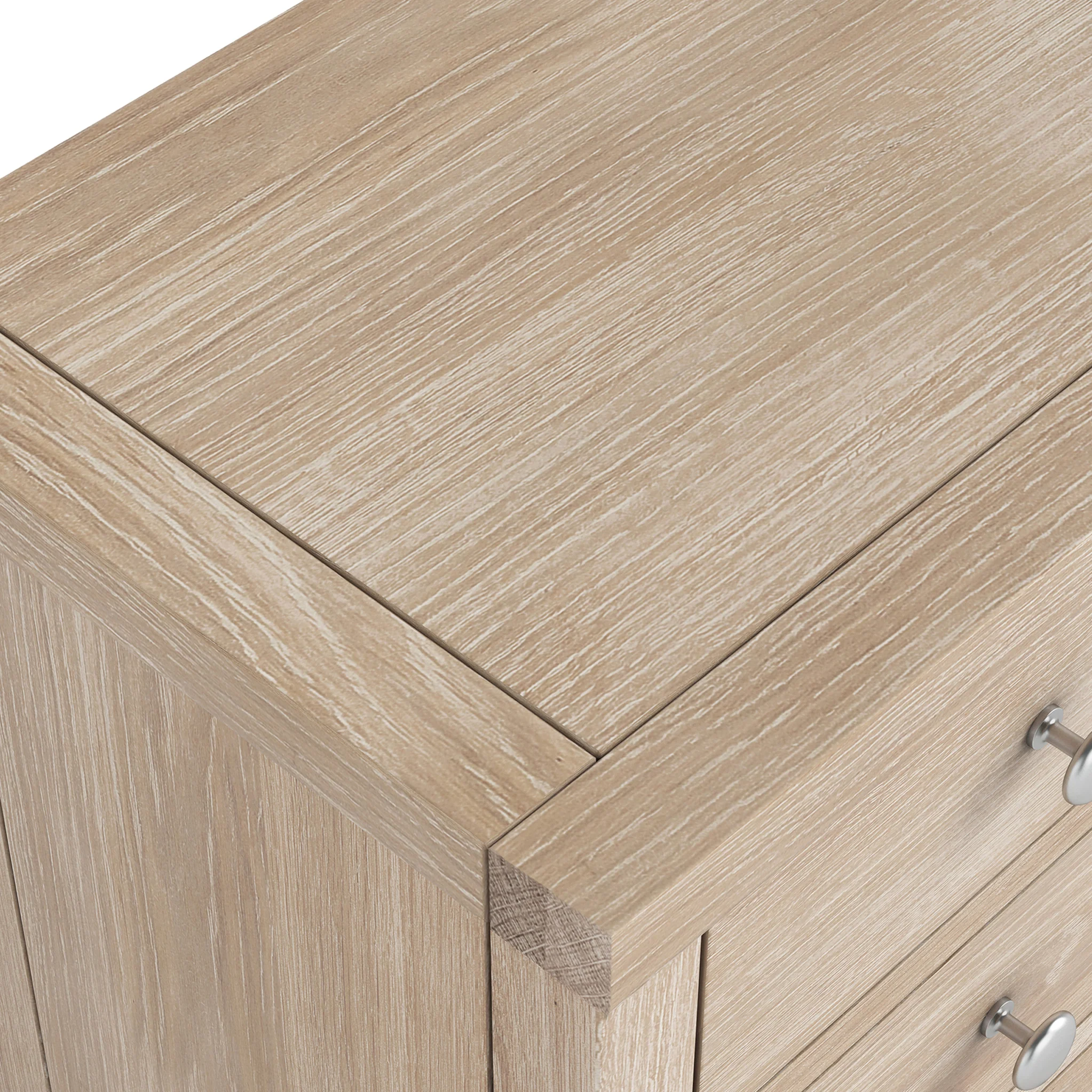 Farro Washed Oak 3 Drawer Chest - Image 7