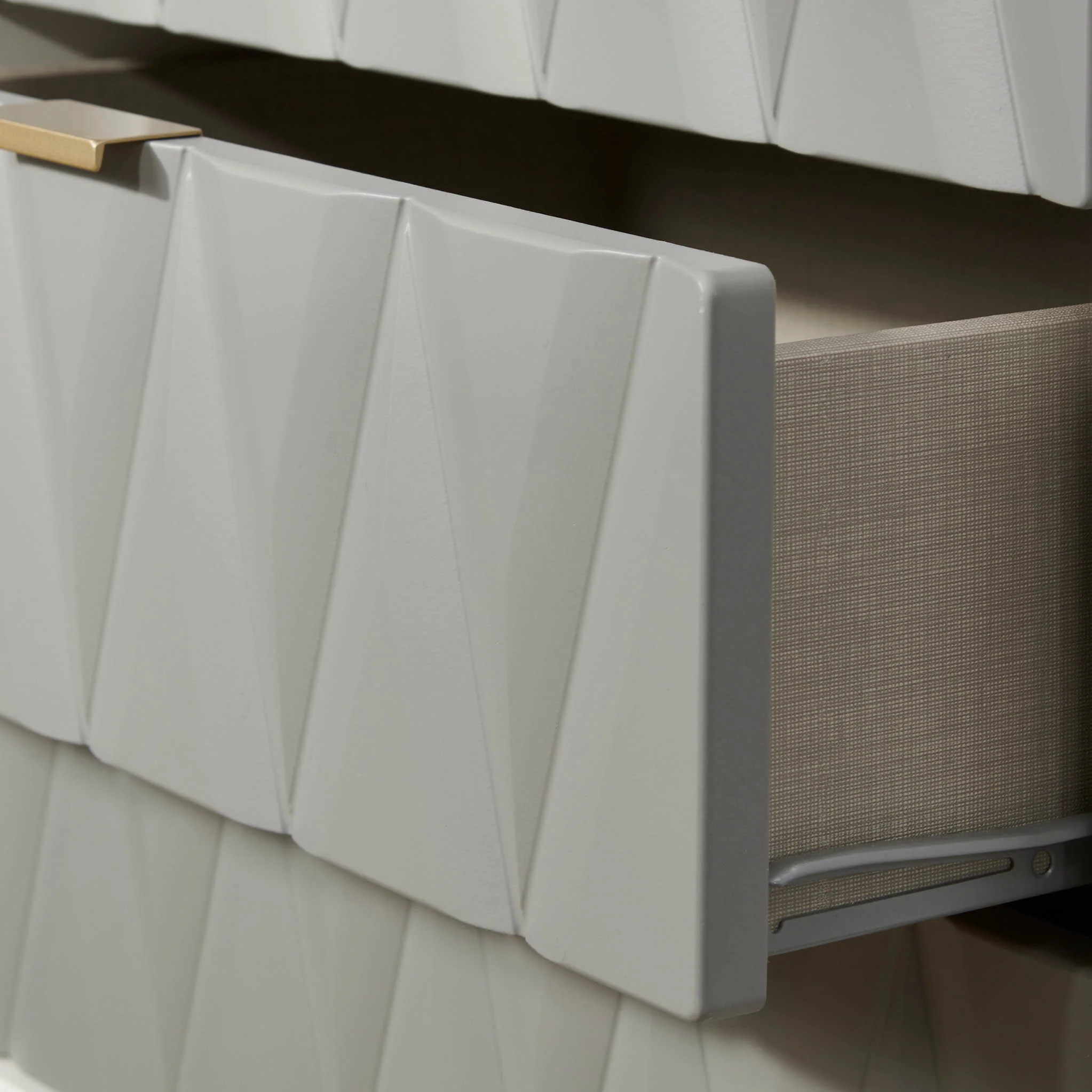 Geo 2 Drawer Utility with Gold Hairpin Legs - Image 3