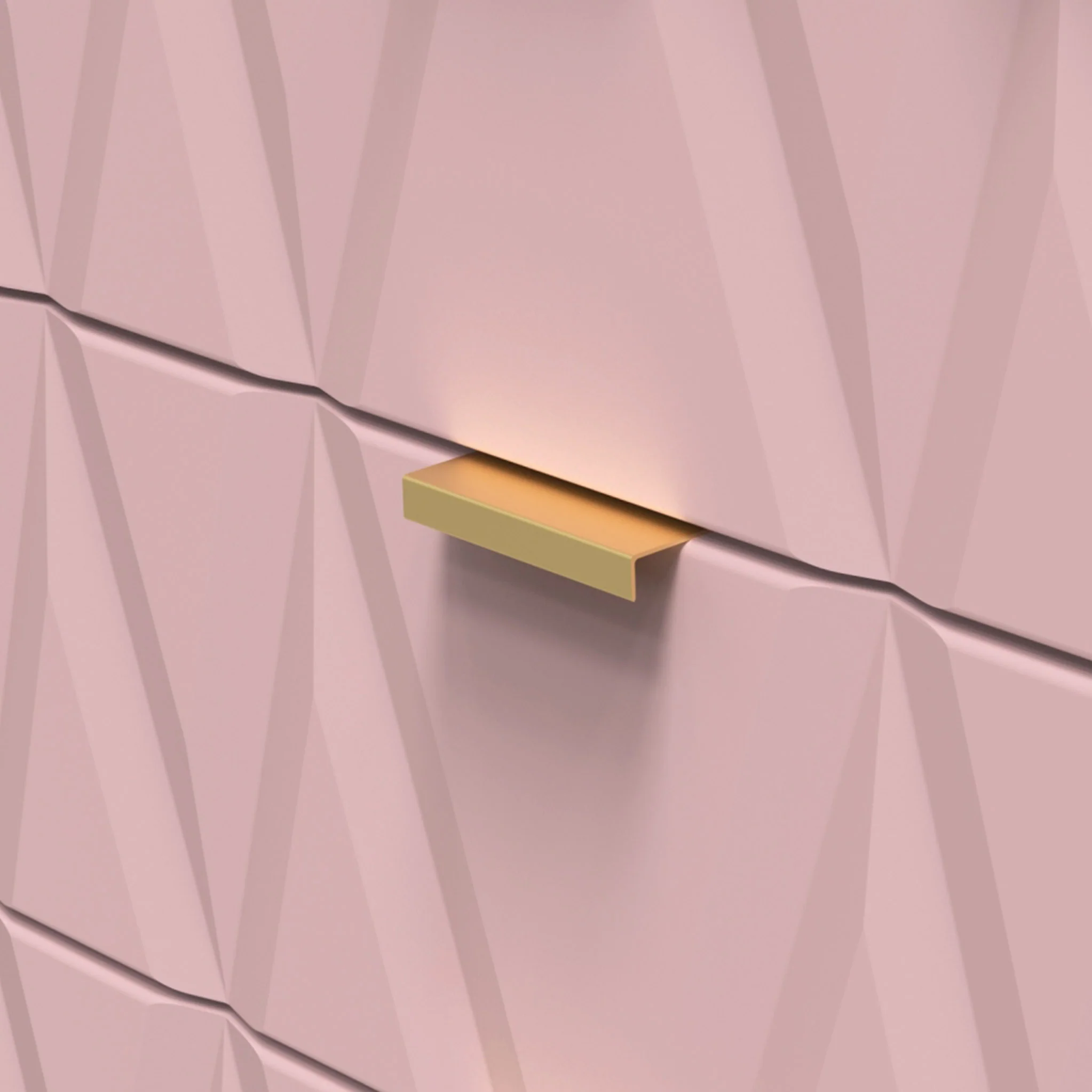 Geo 5 Drawer Tallboy with Gold Hairpin Legs - Image 12