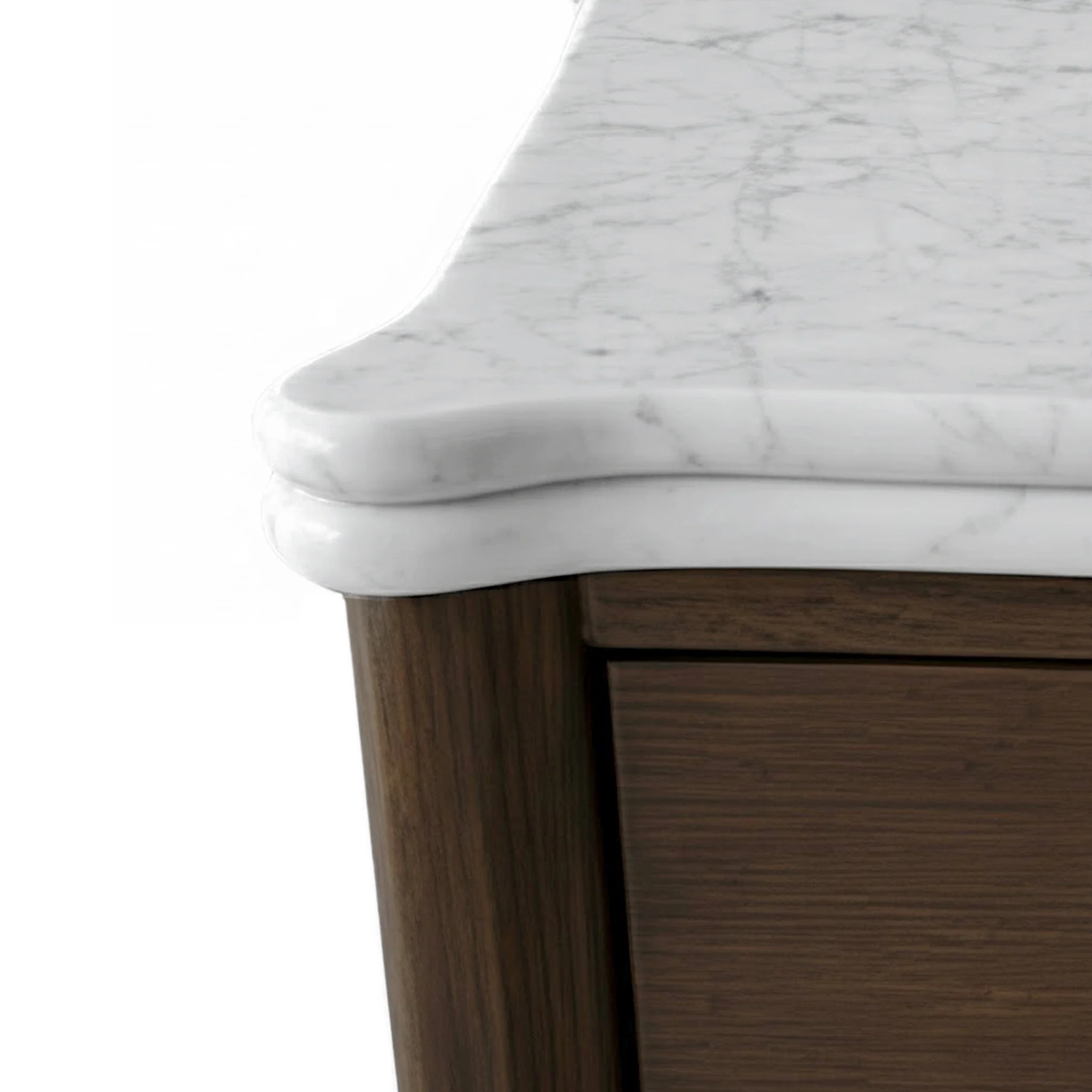 Hawthorne Dark Oak & Marble Large Console Table - Image 3