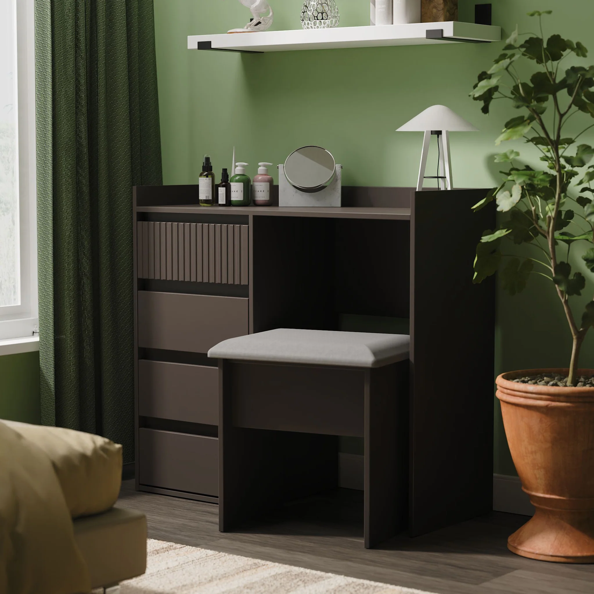 Kenton 4 Drawer Dressing Table - Image 8