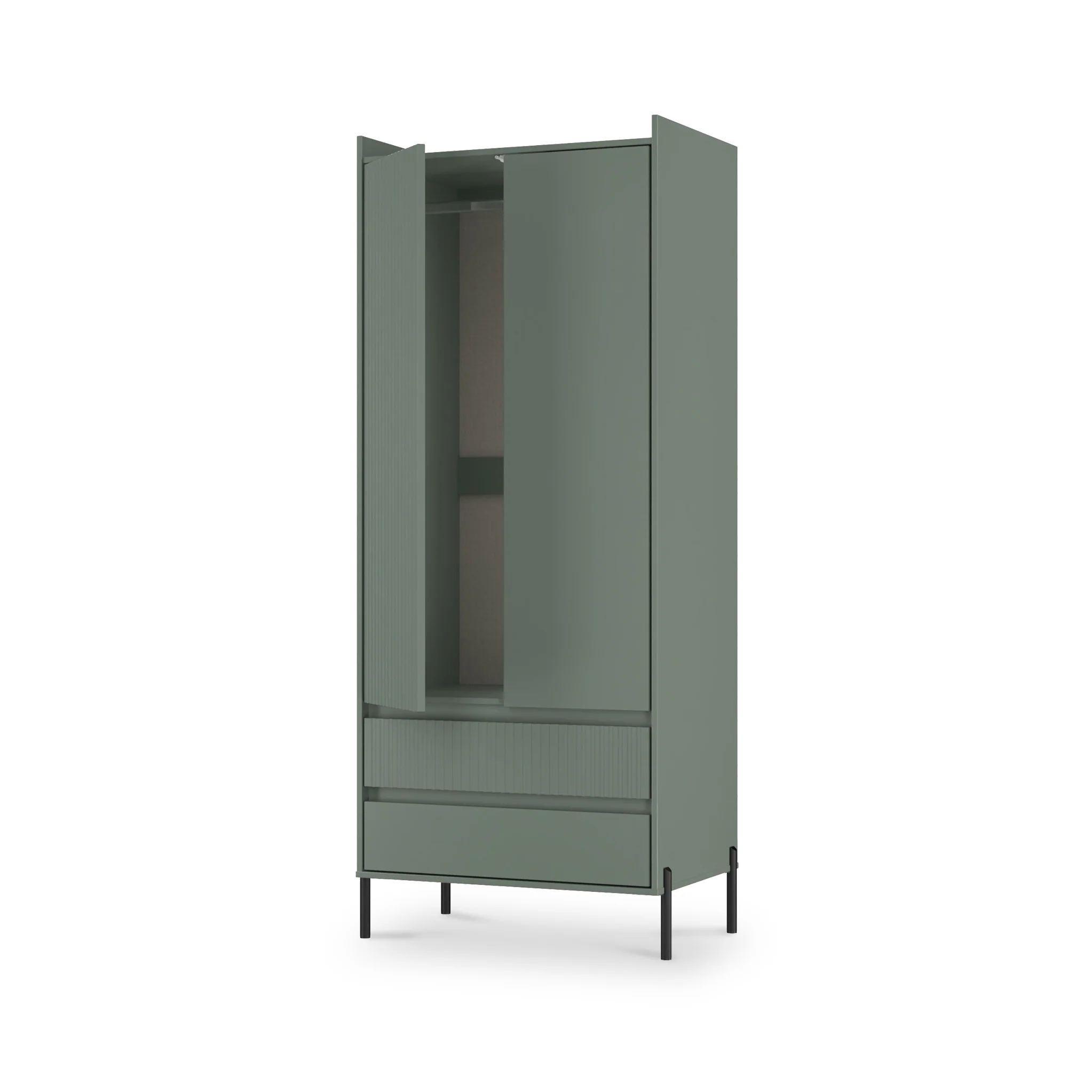 Kenton Double Wardrobe With Drawers - Image 28
