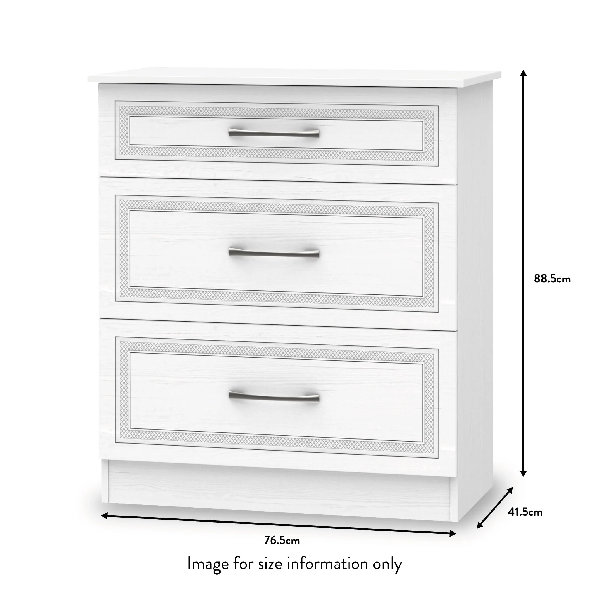 Killgarth White 3 Piece Bedroom Set - Image 5