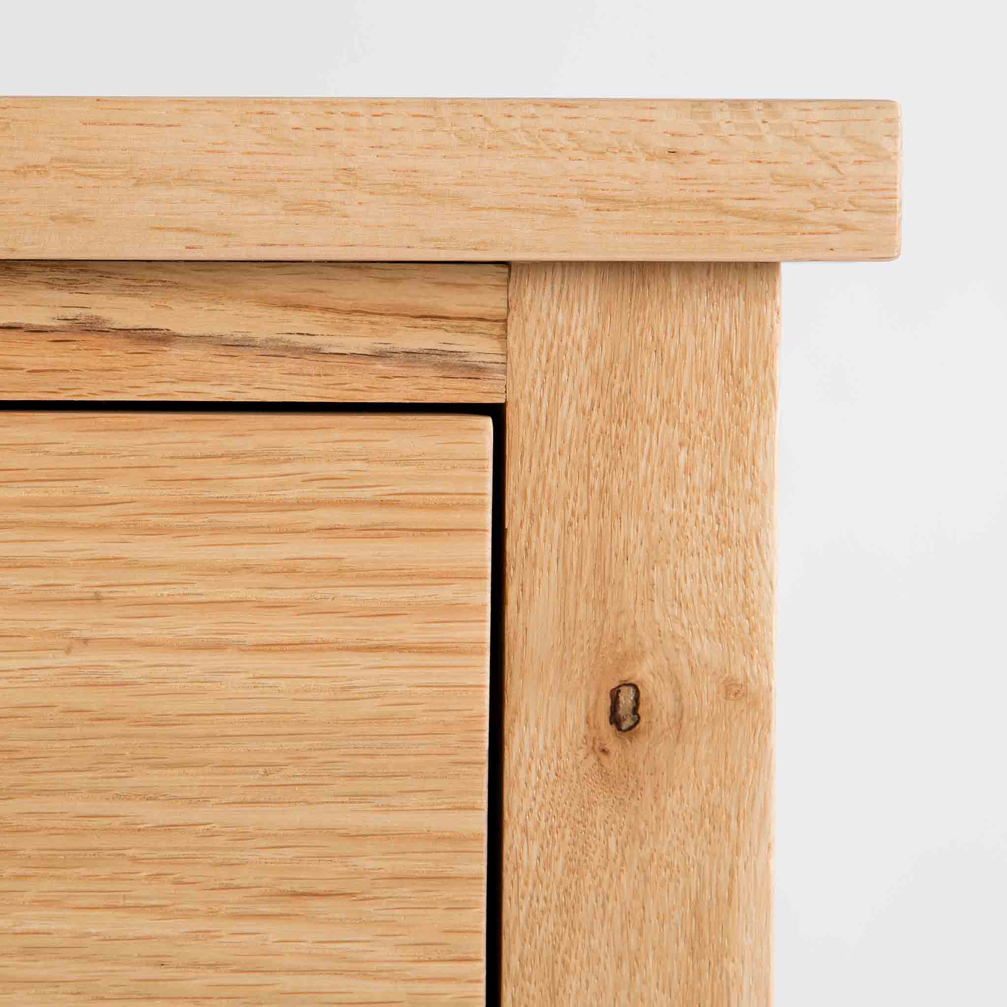 London Oak 4 Over 6 Chest Of Drawers - Image 4