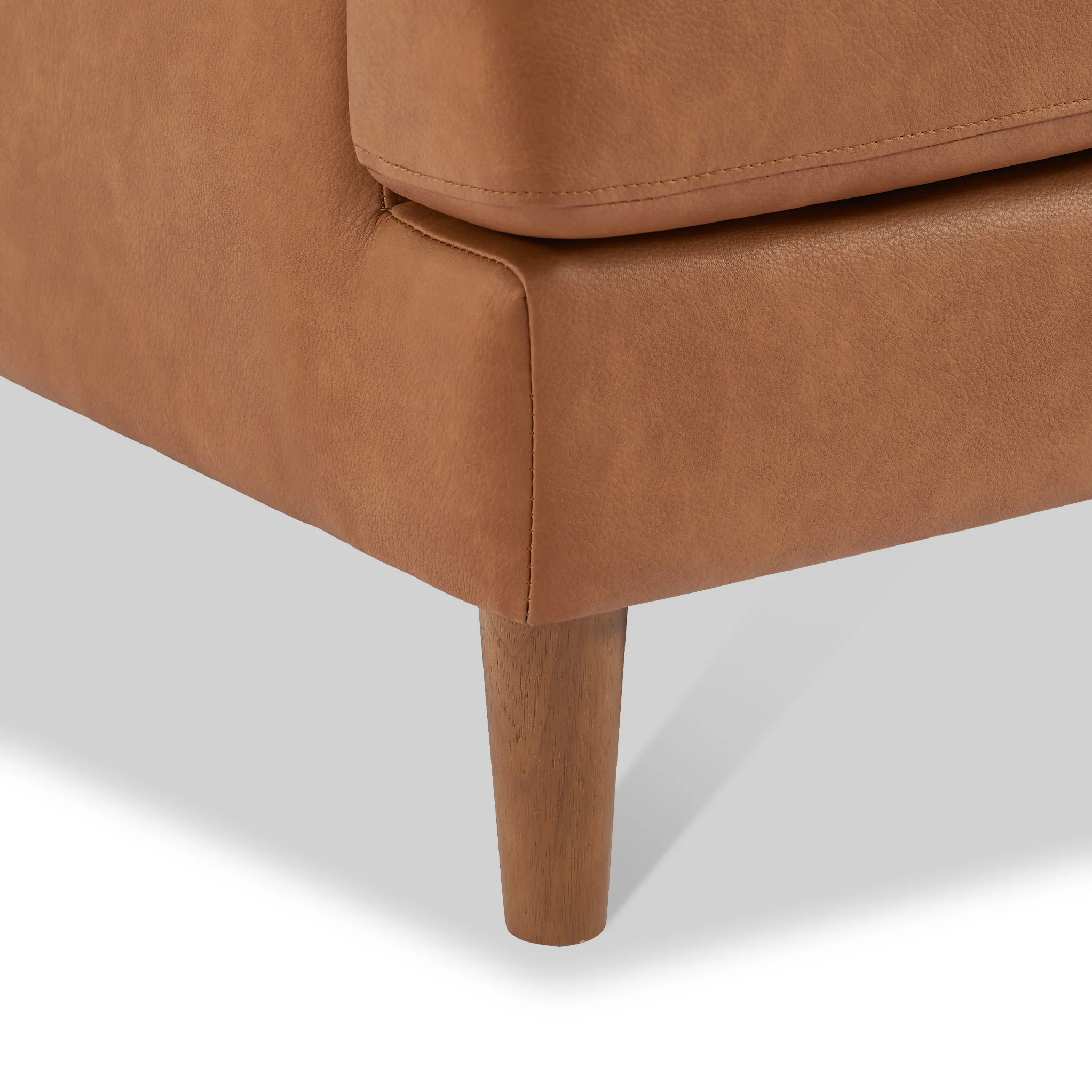 Max Faux Leather Corner Chaise Sofa - Image 11