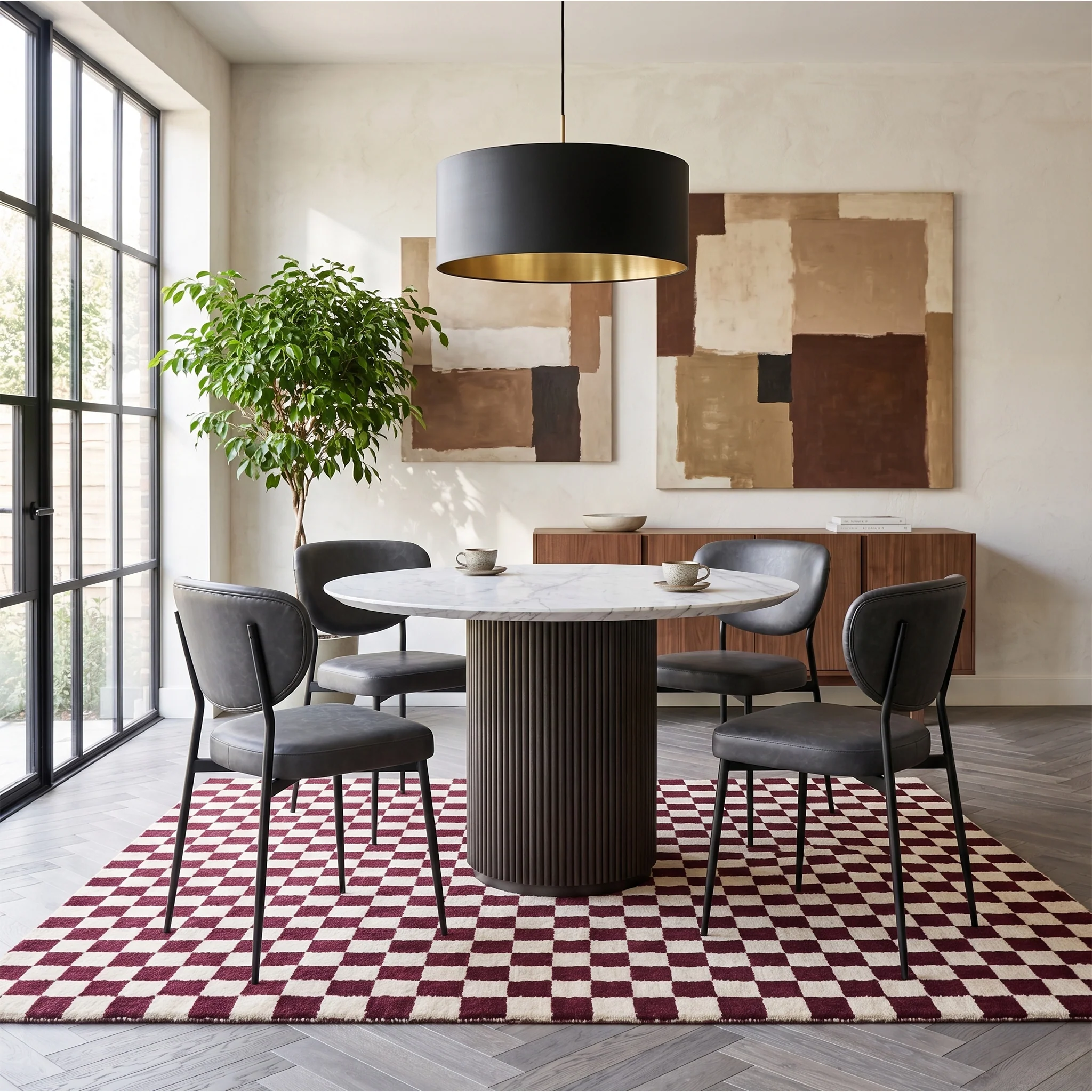 Milo Mango Round Fluted Dining Table - Image 8