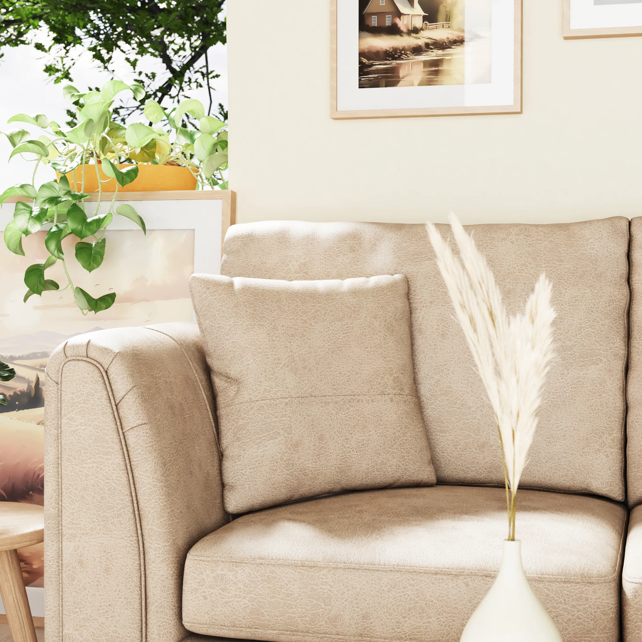 Oakley Faux Leather 2 Seater Sofa - Image 10