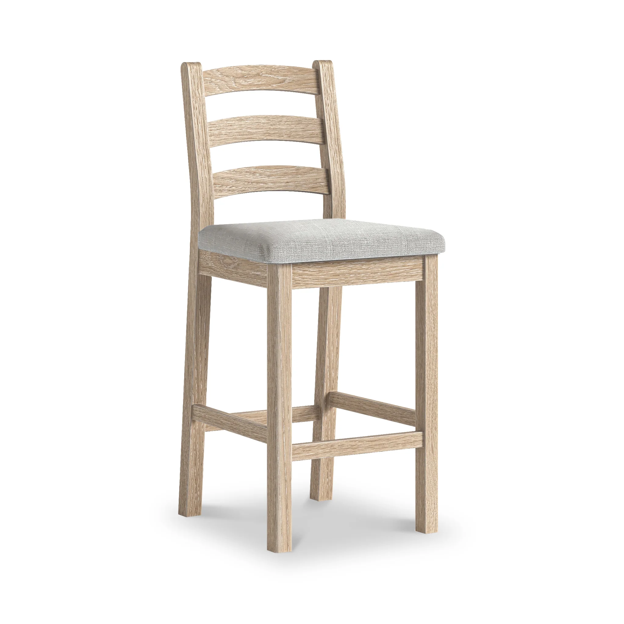 Portland Washed Oak Bar Stool - Image 4