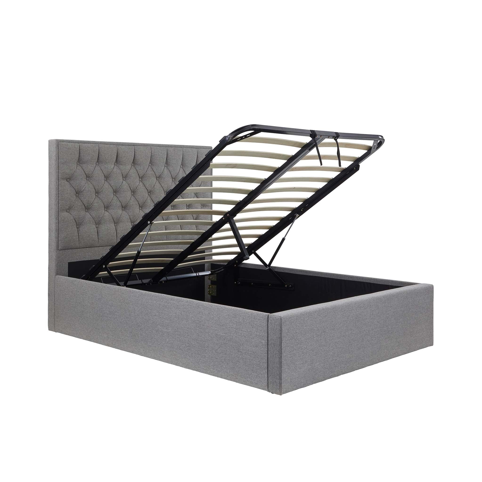 Sutton Upholstered Ottoman Storage Bed Frame - Image 5