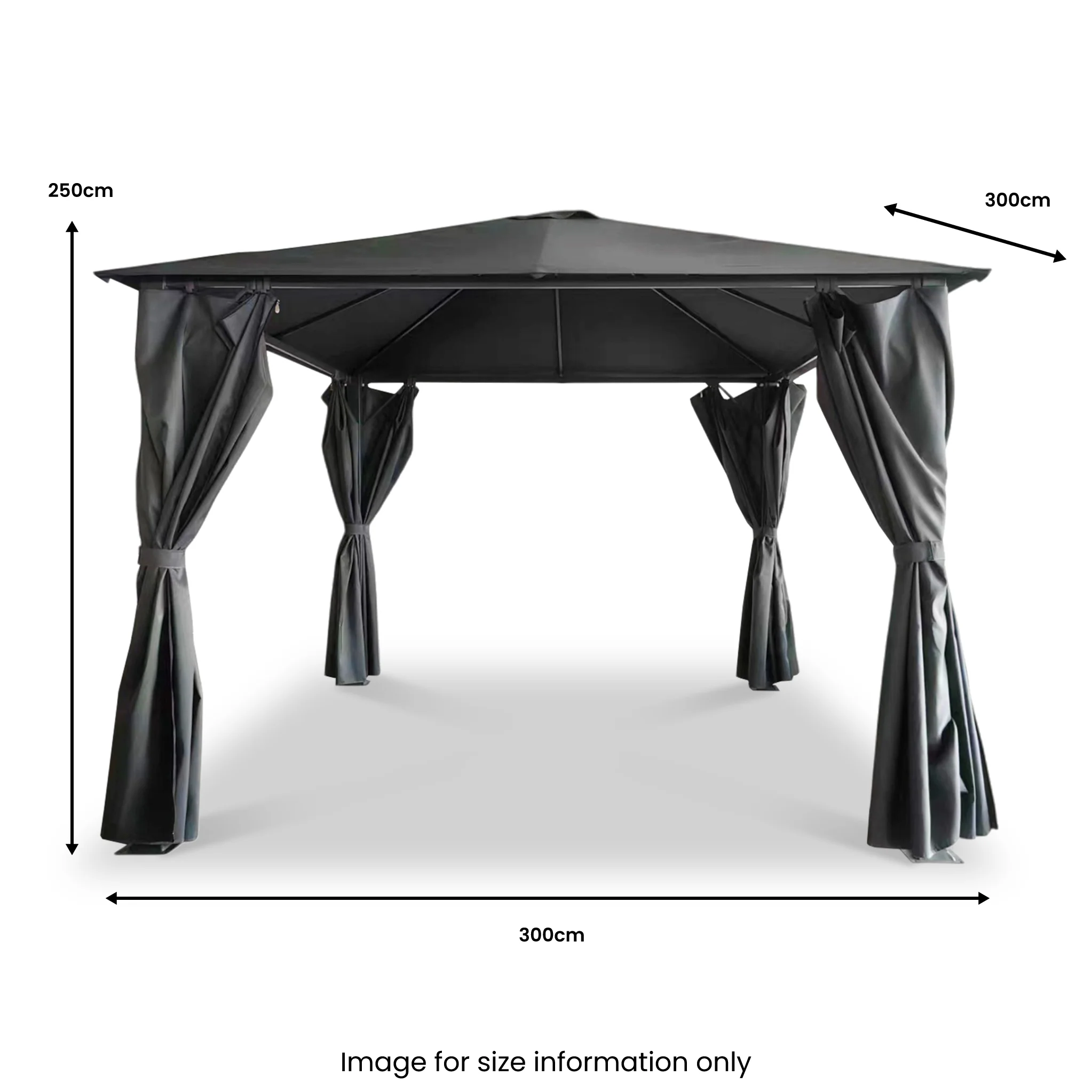 Titan 3m x 3m Galvanised Steel Gazebo - Image 6